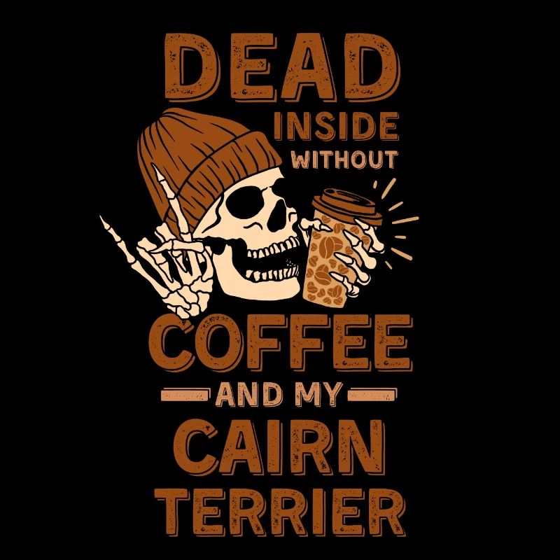 Amateur de café Cairn-terrier