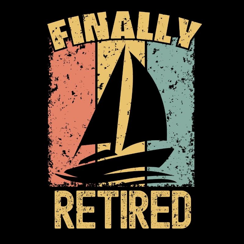 Segelruhestand retro