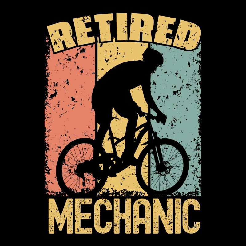 Fahrrad Mechaniker im Ruhestand