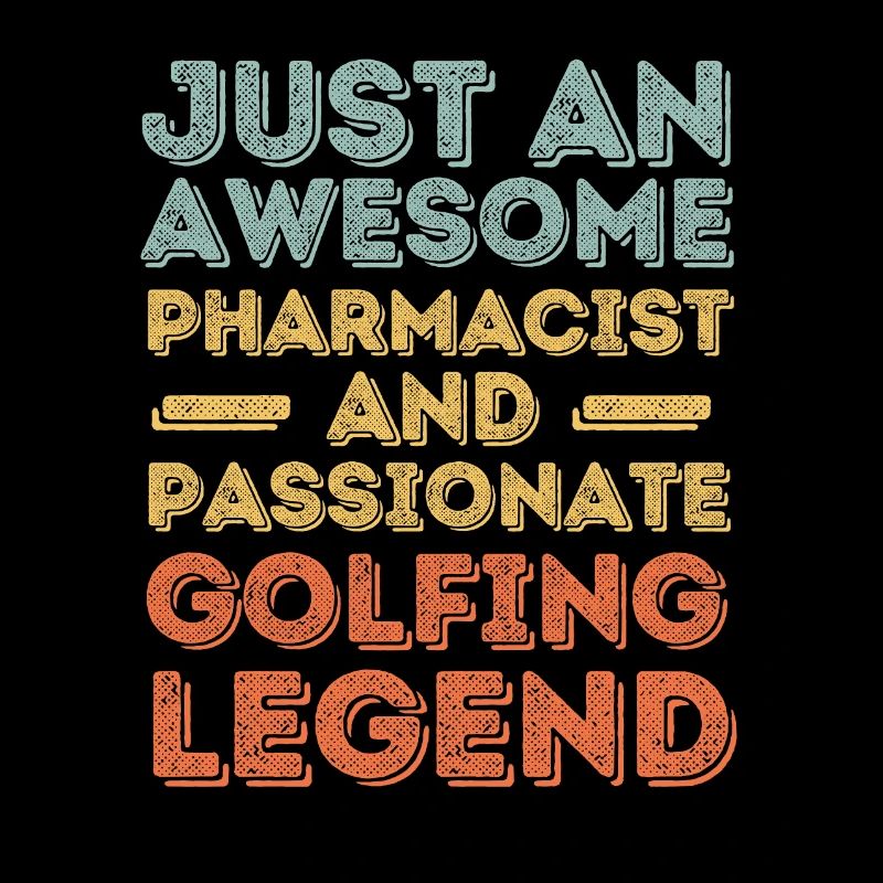 Pharmacist Golfing legend retro