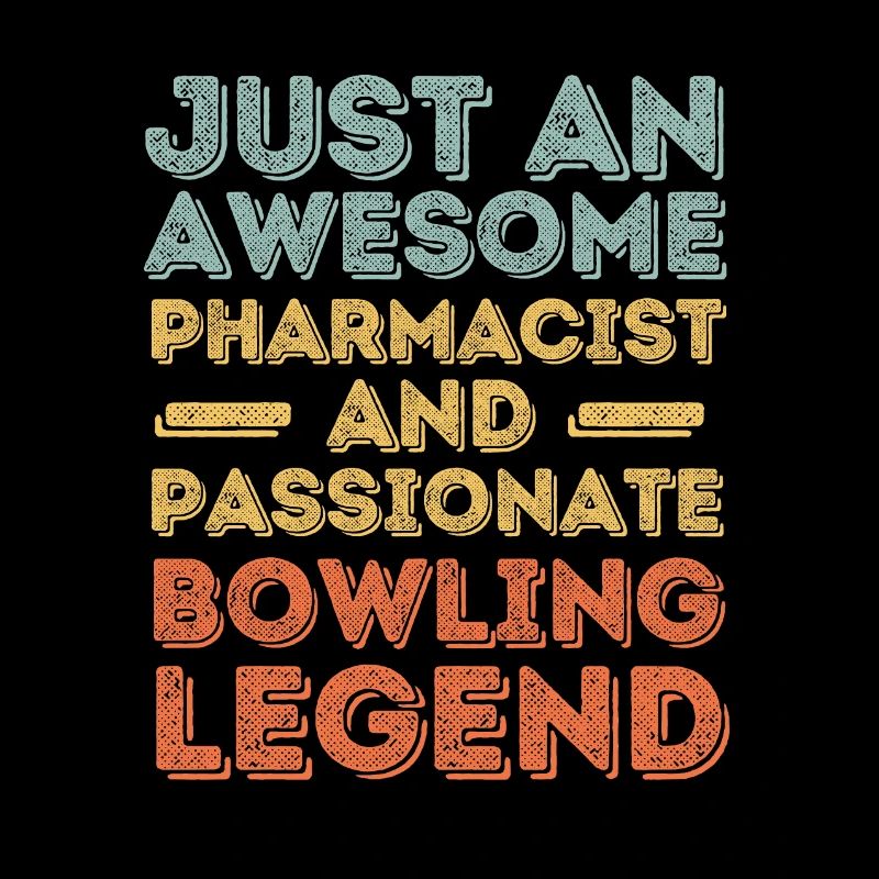 Pharmacist Bowling legend retro