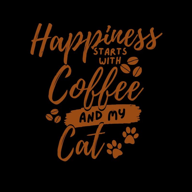 Amateur de chat de café