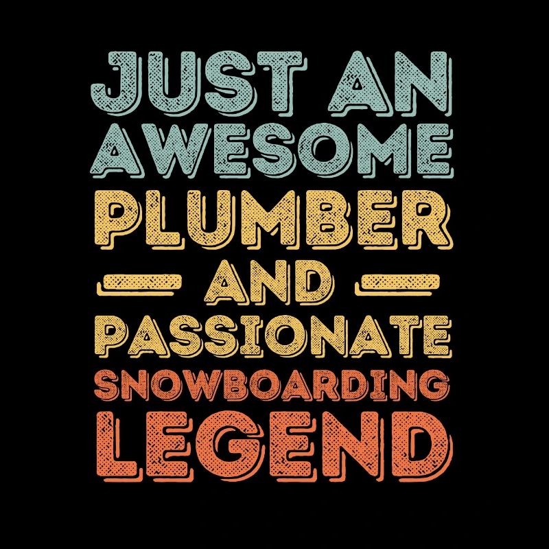 Plumber Snowboard legend retro
