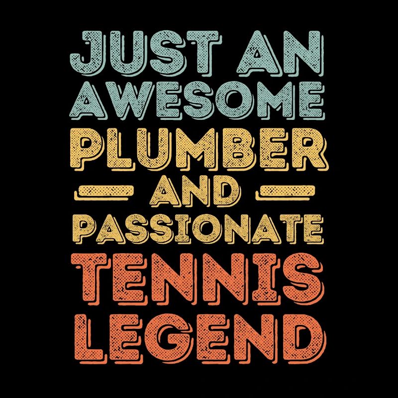 Plumber Tennis legend retro