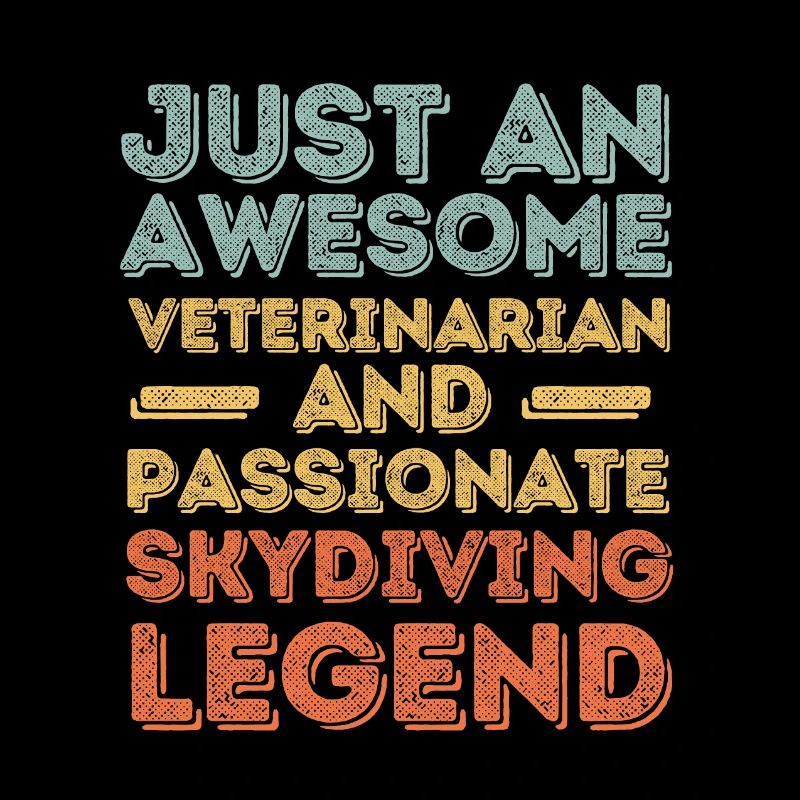 Veterinarian Skydiving legend retro