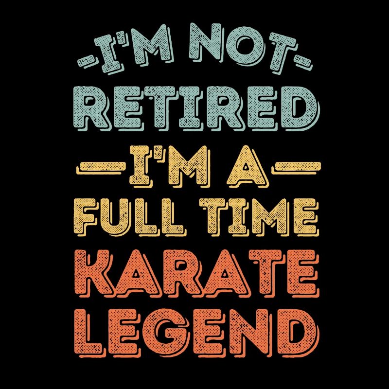 Retired and karate legend