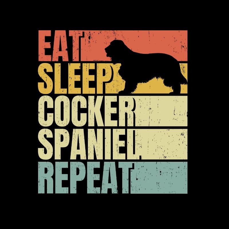 Manger dormir Cocker-épagneul répéter
