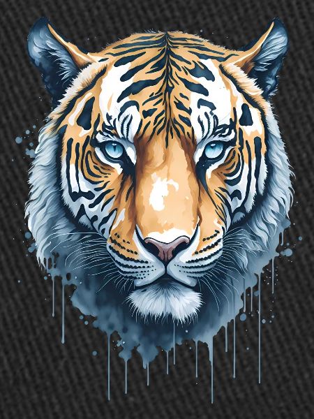 Aquarelle Tête de Tigre