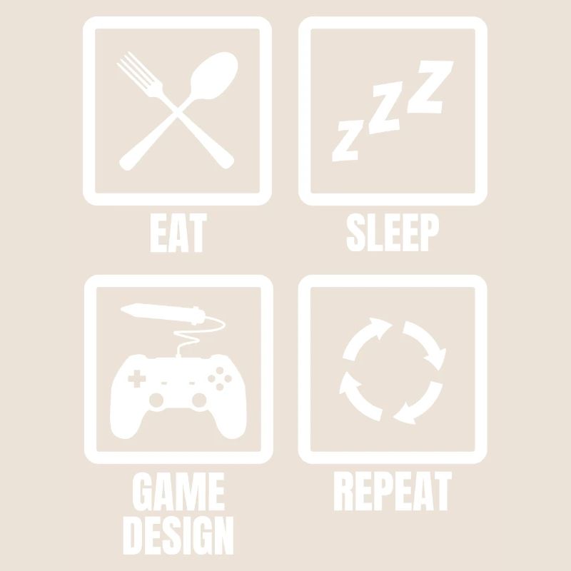 Manger le sommeil Conception du jeu Répéter