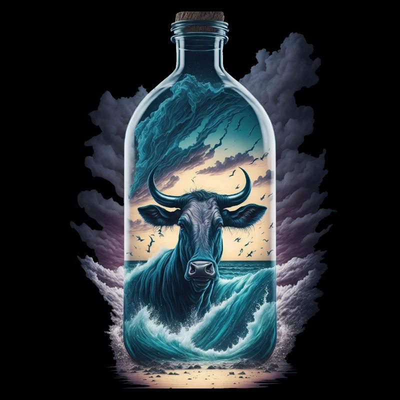 Bouteille de vache
