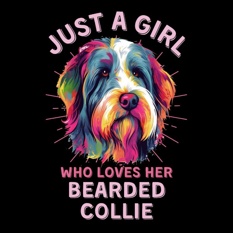 Bearded Collie Lovers Colorful Bearded Collie Kun