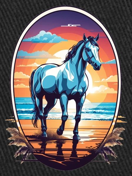 Cheval sur la plage