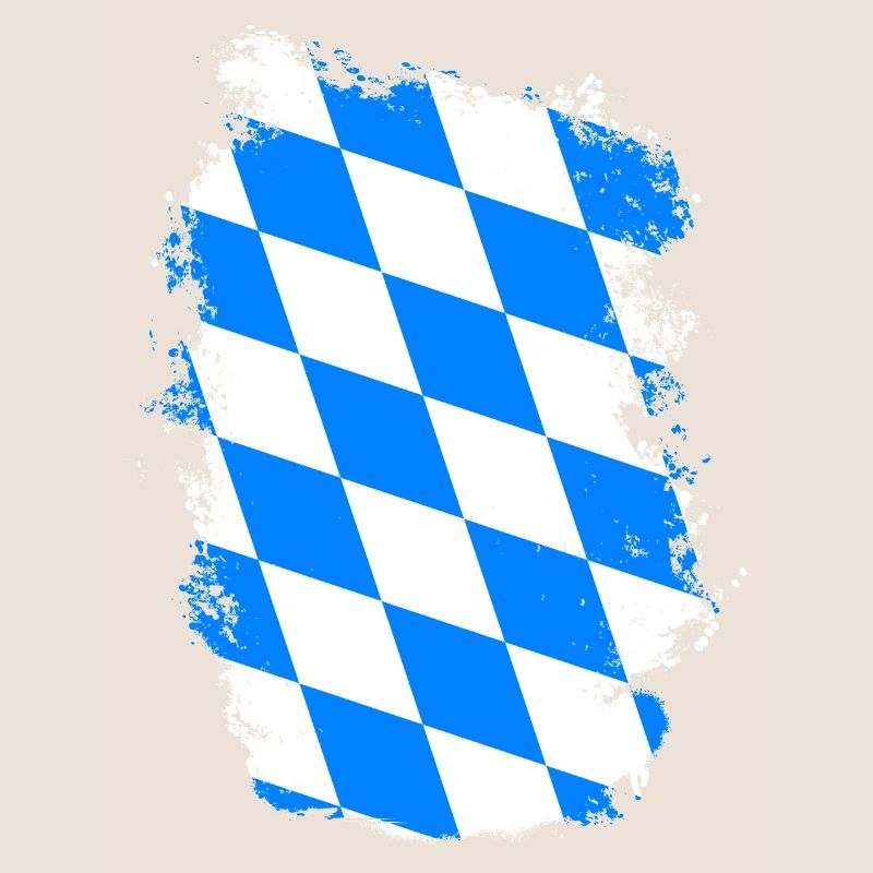 Drapeau de Bavière utilisé Look drapeau bavarois Vintage