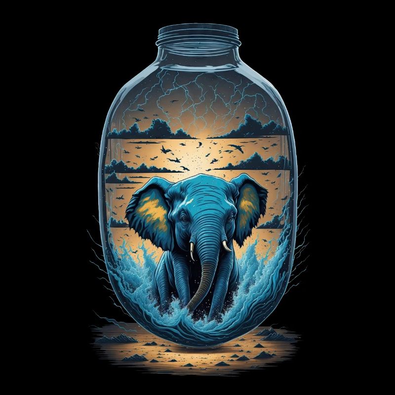Elefant Flasche