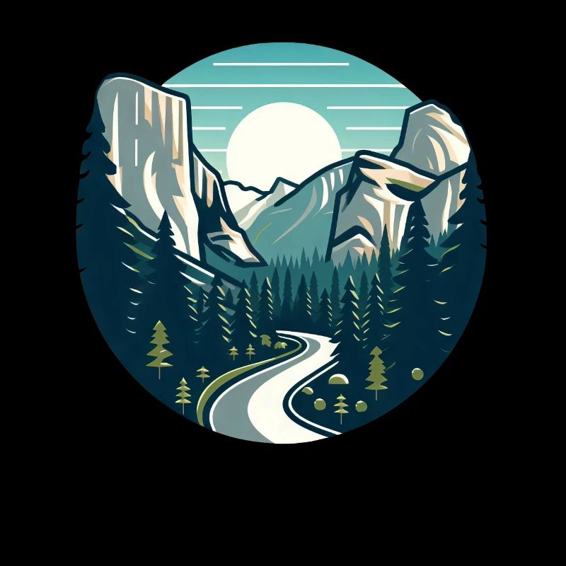 Landscape, Mountains, Forests, Sun