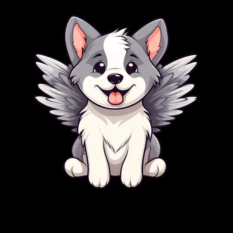 Cute Angel Husky Comic