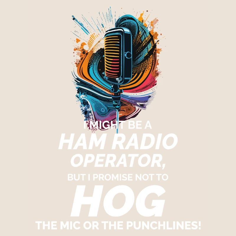 Radio Wave Art Ham Operator Promise Drôle