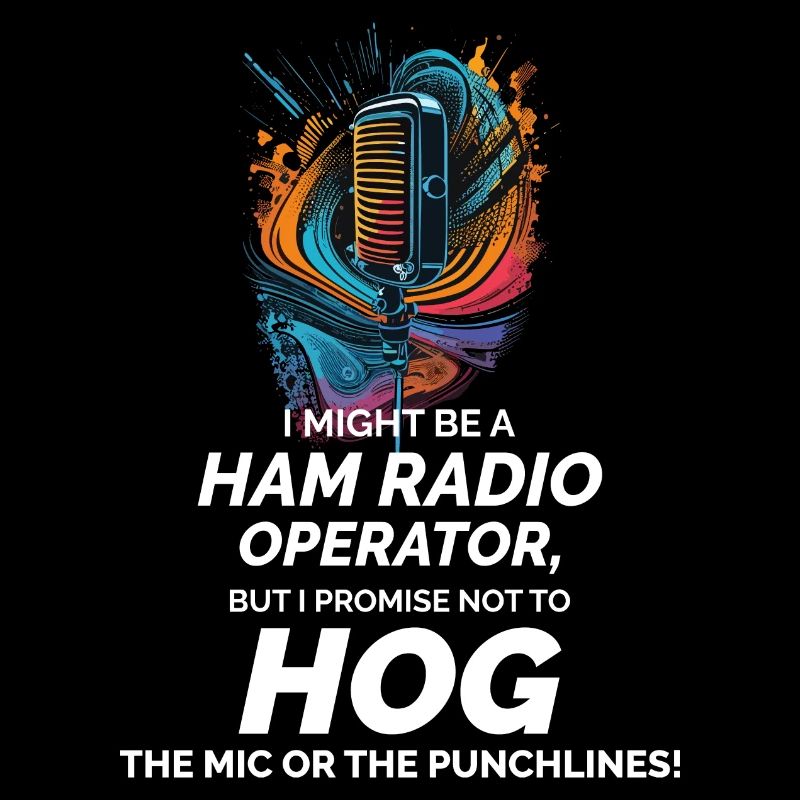 Radio Wave Art Ham Operator Promise Drôle