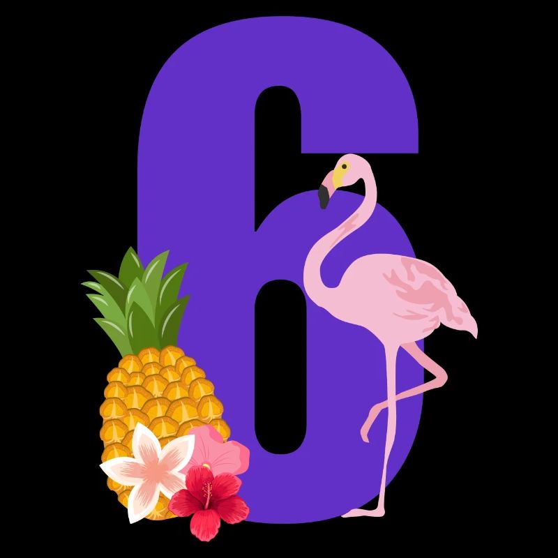 6th Anniversary Flamingo