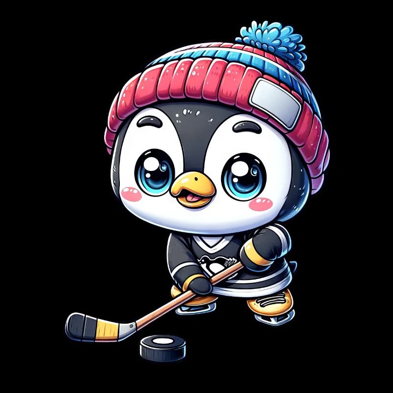 Pinguin Eishockeyspieler - Der Star auf dem Eis