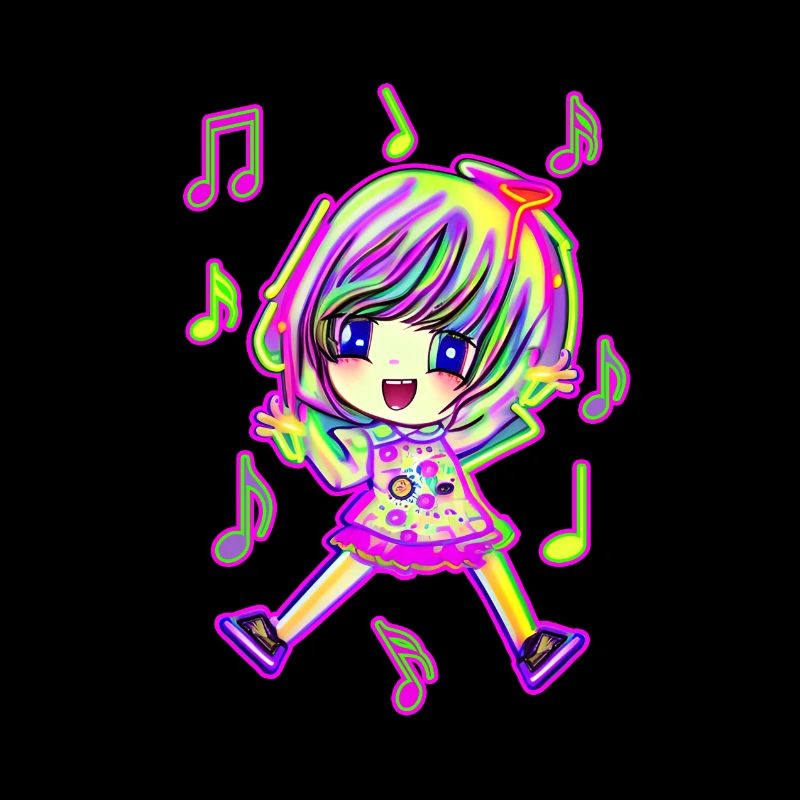 Mignonne chanteuse danseuse