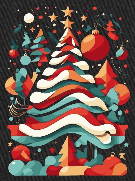 Abstract christmas tree