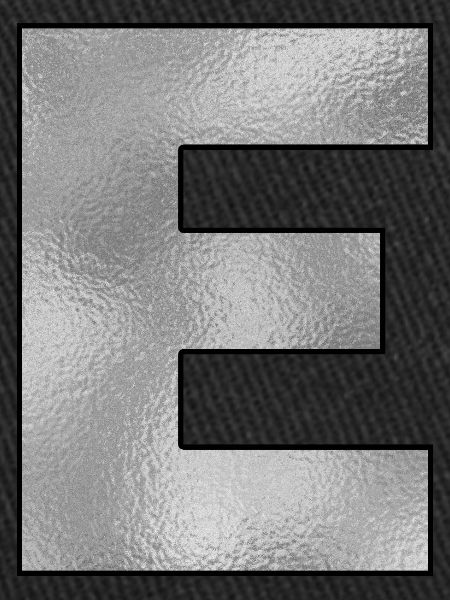 Lettre E Argent