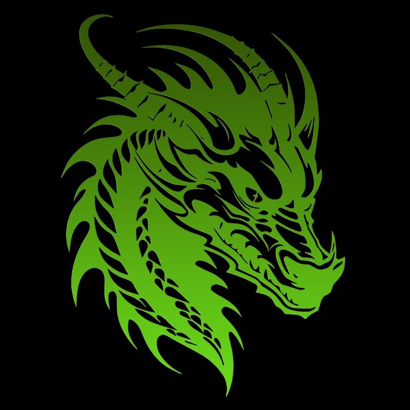 Fantasy Drache Anime Drachenkopf Mythisches Reptil