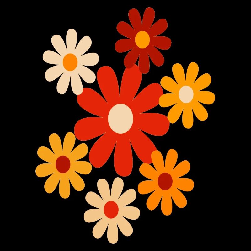 Fleurs colorées