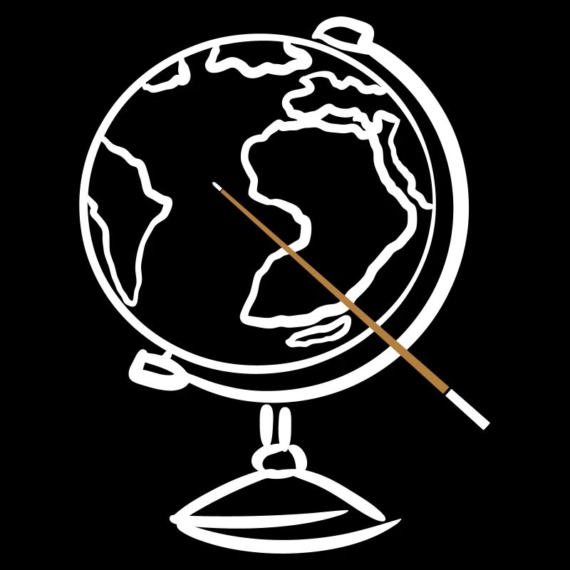 Globe with pointer. Geography. Geography Teacher