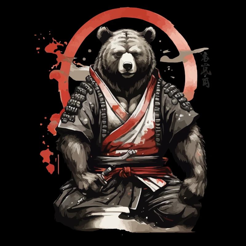 Samurai-Bär: Die Kraft der Natur und der Kampfgeist