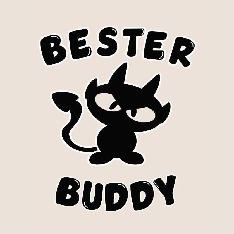 cooles bester Buddy Design mit Teufelchen