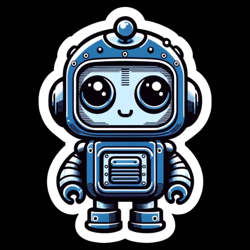 Robot bleu