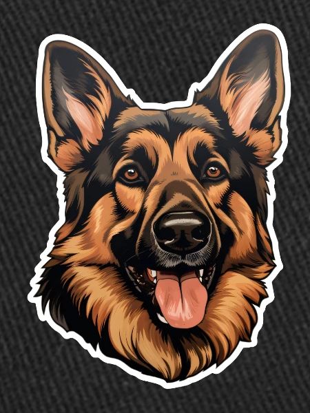 German Shepherd Head