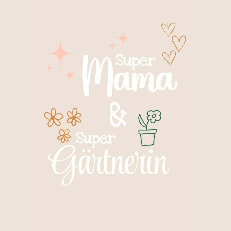 Beste Super Mama Gärtner Mama Muttertag Geschenk