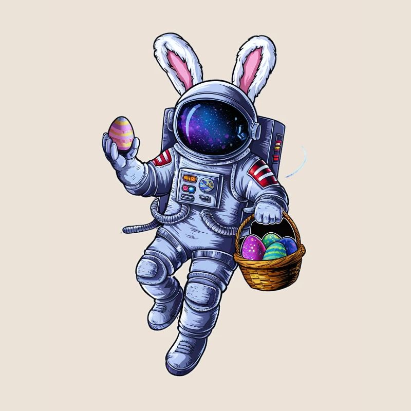 Space Easter Bunny and Egg Hunt
