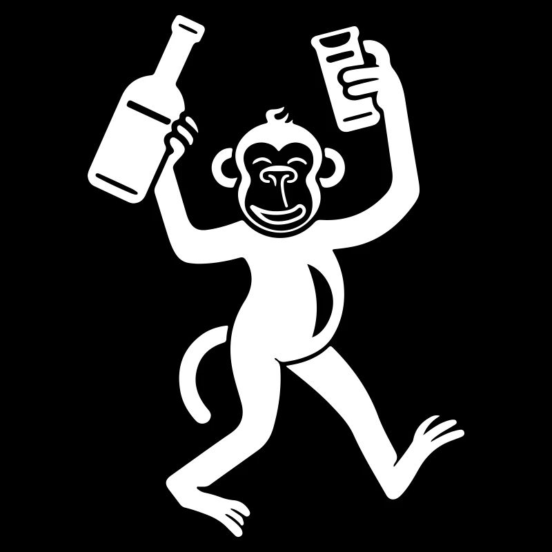 Affe Bier Lustig Junggesellenabschied