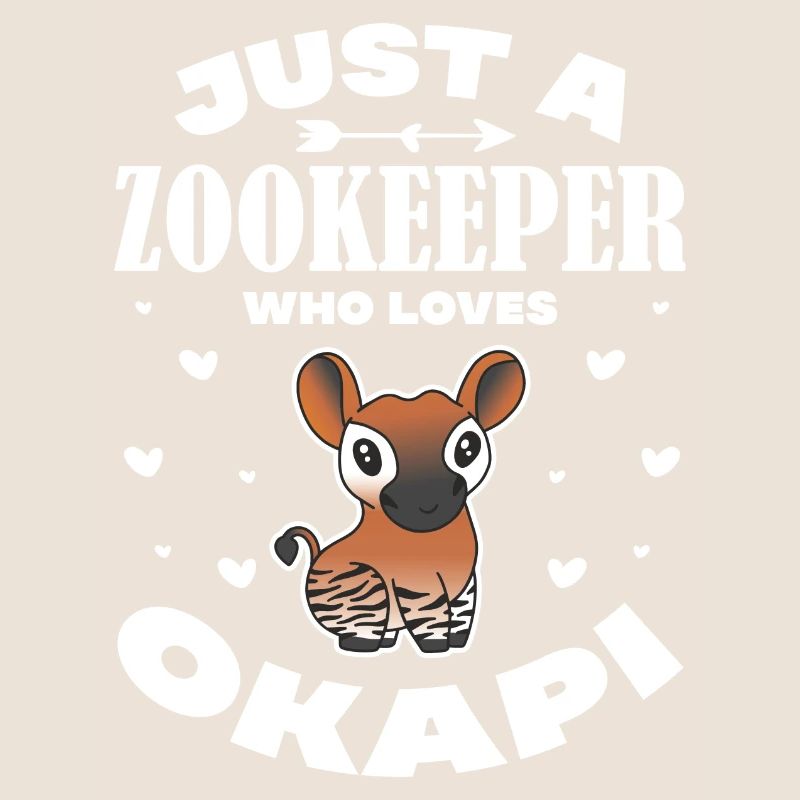 juste un gardien de zoo qui aime okapi Design