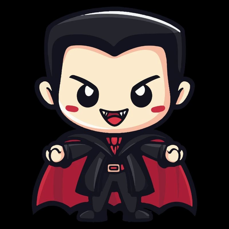 Vampir Halloween Niedlich Comic