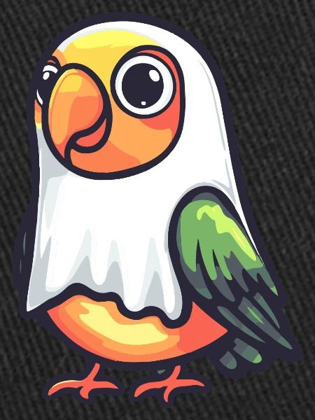 Papagai Halloween Comic Ghost