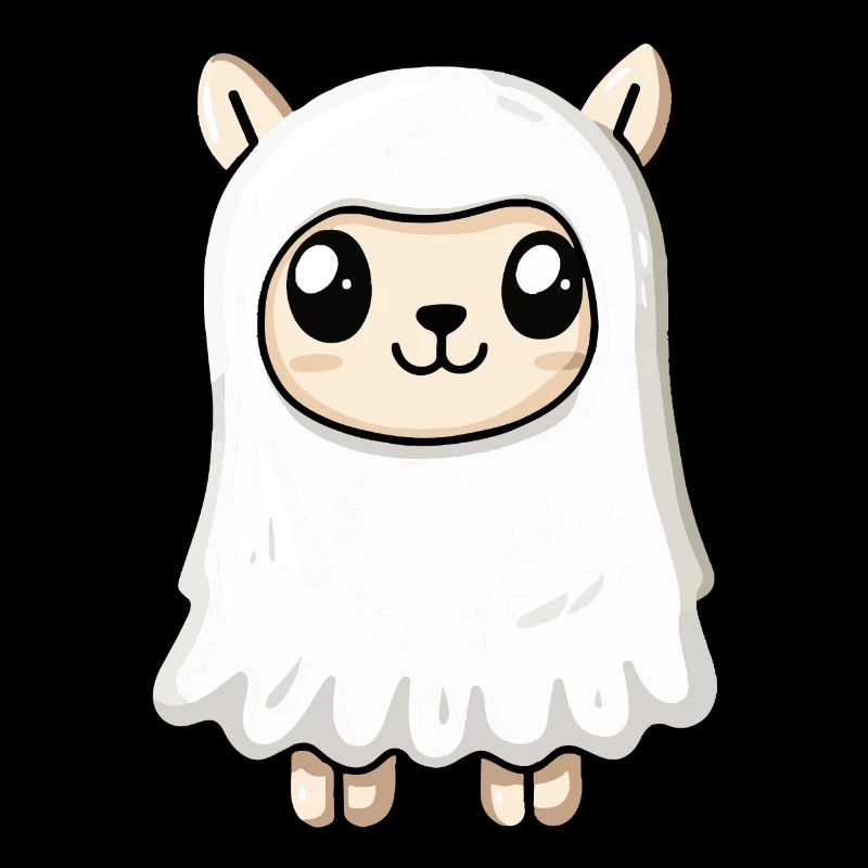 Alpaka Llama Halloween Comic Geist