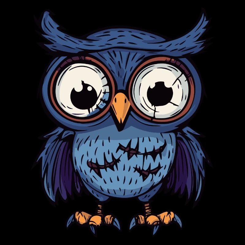 Owl Halloween Zombie
