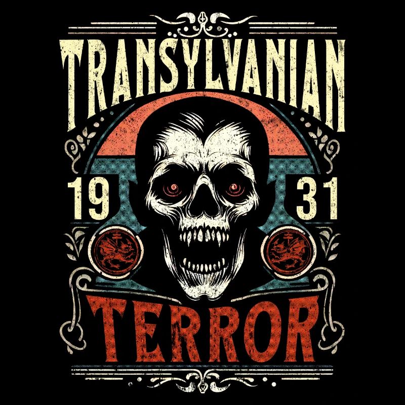 Transylvania Terror Vintage Skeleton Dracula