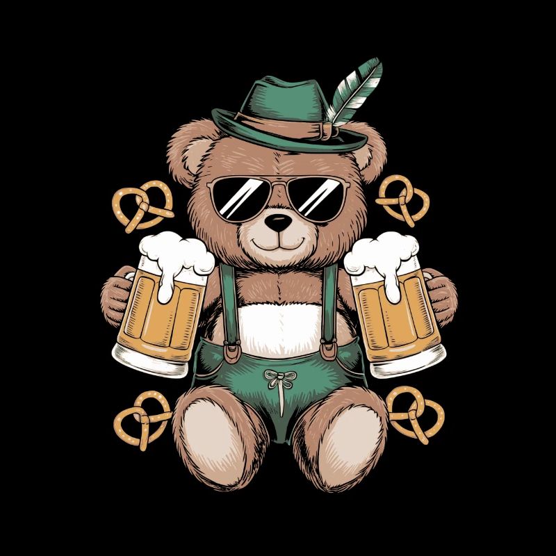 Bär Bier Bretzeln Bayern
