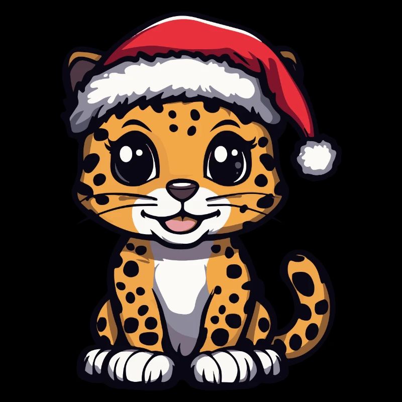 Noël léopard mignon