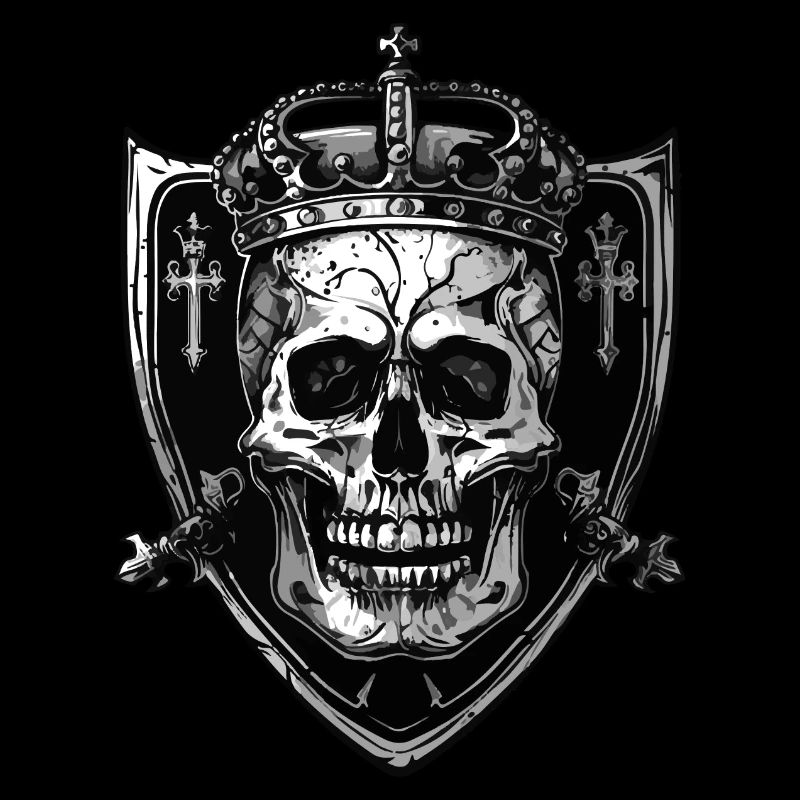 Couronne de crâne de roi Écusson