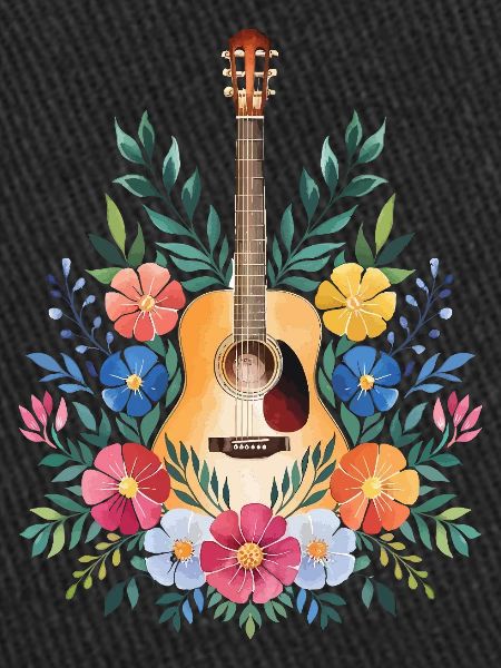 Floral Guitar Harmony