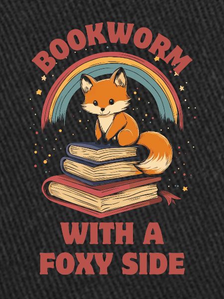 Cute Fox with Books