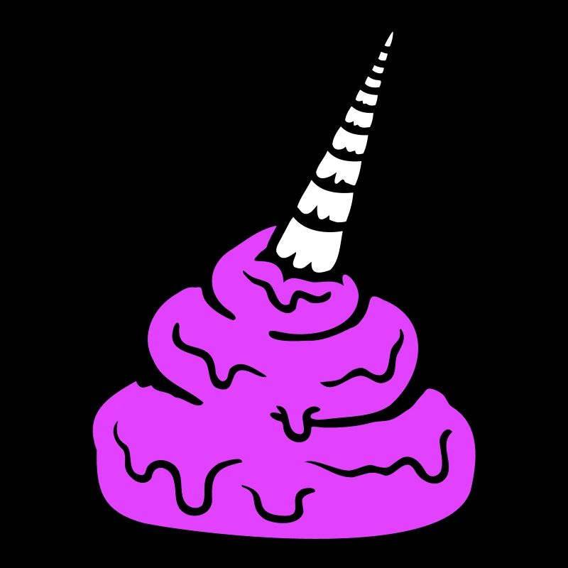 Cheval Licorne Corne Caca Merde Drôle Caca Pile