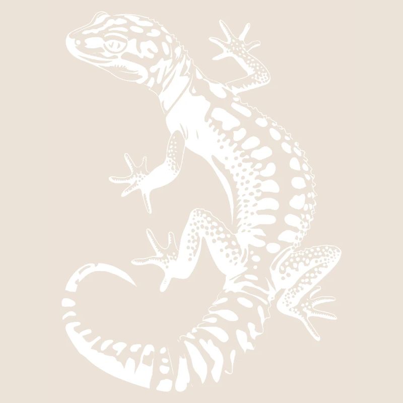 Gecko Silhouette Leopard Gecko